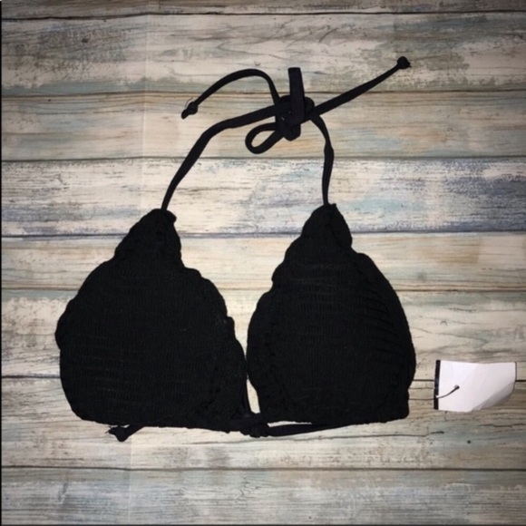 Mossimo Black Triangle Bikini Top - Picture 2 of 4